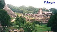 Una veduta del sito maya di Palenque