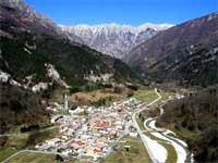 Veduta aerea di Pradielis