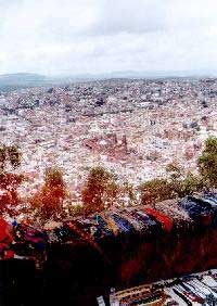 Zacatecas dall'alto