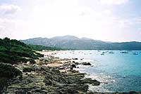 veduta della spiaggia di saleccia