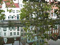 Brugge, tramonto-sui-canali