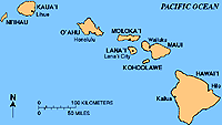 Mappa delle Hawaii