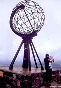 La Paola ed Andrea a Nordkapp