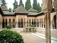 Cortile dei Leoni di palazzo Nazaries