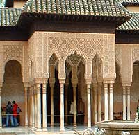 Cortile dei Leoni di palazzo Nazaries