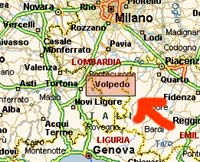 Cartina di Volpedo