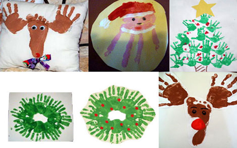 Lavoretti Di Natale Con Lo Zucchero.Lavoretti E Impronte Di Natale Con I Colori Per Dita Sottocoperta Net