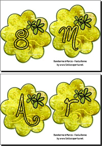 Bandierine di Buon 8 Marzo