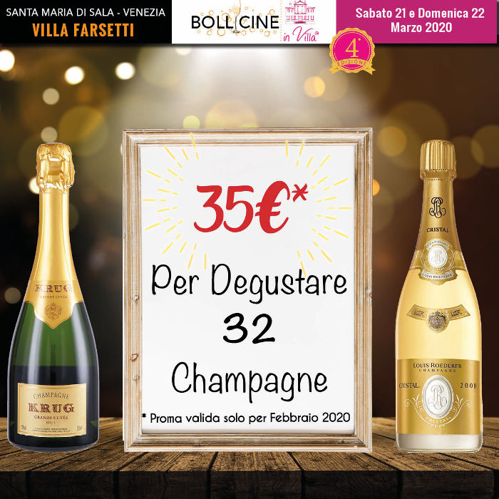 Bollicine in villa 2020